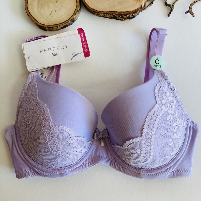 Sabina👉🏻C32 D32 C34 D34  E34รุ่น PERFECT bra ฟองไม่หนา มีช่องใส่ฟองเพิ่มได้คะ เก็บเต็มเต้า ด้านข้าง 