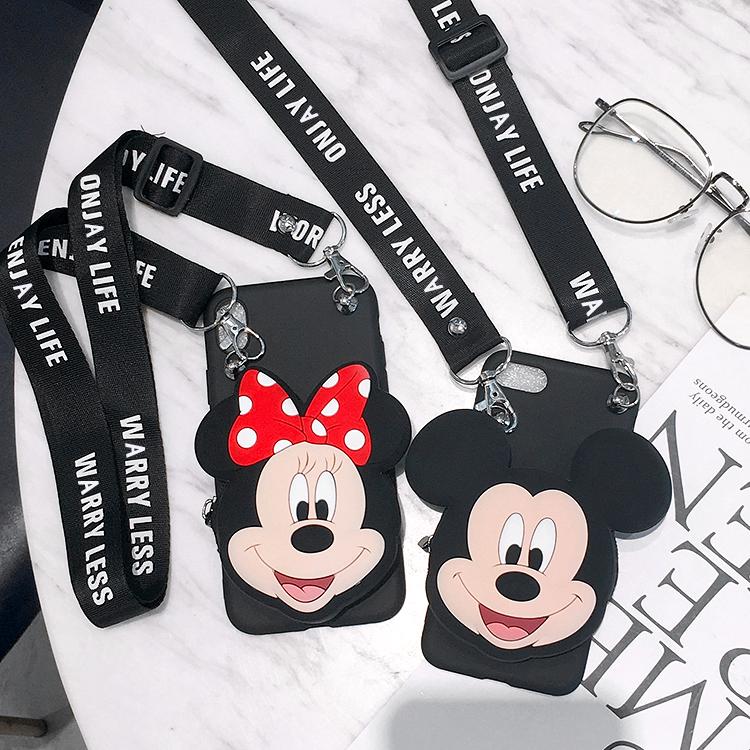 3D zipper wallet กระเป๋าสตางค์ซิปการ์ตูน cute mickey minnie cover เคส vivo v5 v7 v9 v11 v11i v15 pro s1 v17pro soft phone case