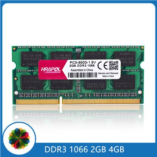 ขายดีเมมโมรี่สมุดแล็ปท็อปหน่วยความจํา Ddr3 4Gb 2Gb 8Gb 1066Mhz Pc3-8500 Ddr3 1066 2G 4G 8G Ram สําหรับโน๊ตบุ๊ค