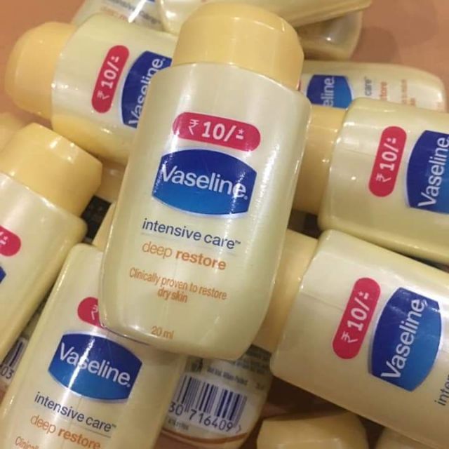 ลดผิวแห้งขนาดพกพา Vasline Intensive Care Deep restore