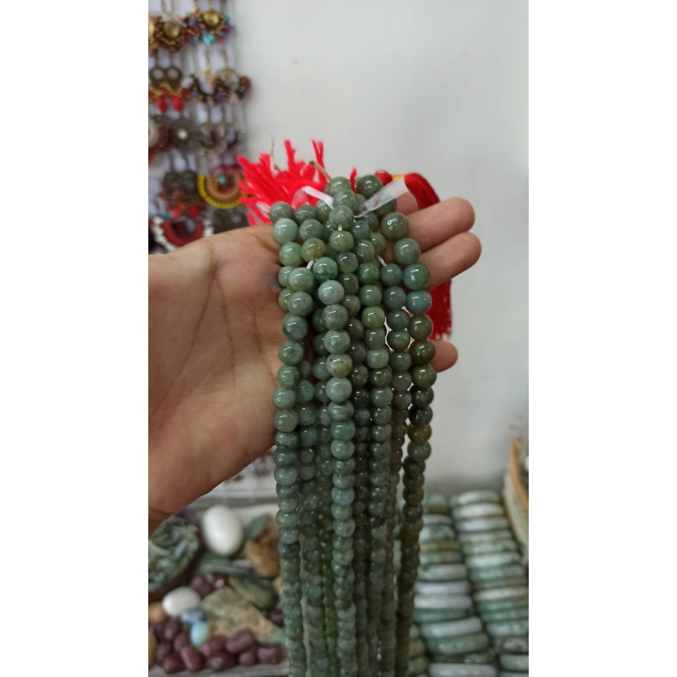 ประคำหยก 108 เม็ด หยกพม่า