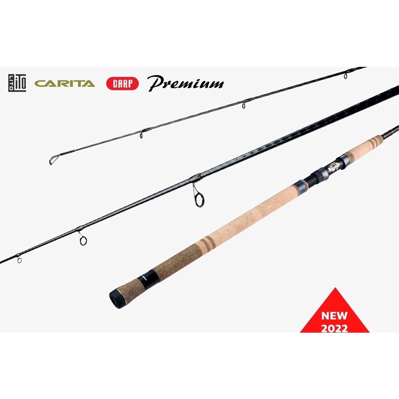 คัน LITO 2022 CARITA CARP PREMIUM คันสปิ๋ว ปลาเกล็ด เกรดพรีเมี่ยม 9ฟุต 2ท่อน เวท 6-15lb /10-30g ไกด์