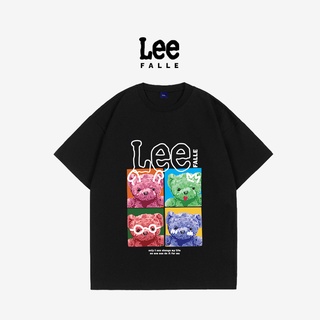 [S-5XL] Leefalle เสื้อยืดลําลอง ลายการ์ตูนหมีน่ารัก เข้ากับทุกการแต่งกาย แฟชั่นฤดูร้อน