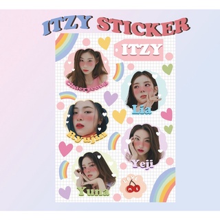 สติ๊กเกอร์ ITZY ver.2 ขาวมัน (ไม่ไดคัท)