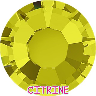 CITRINE คริสตัล เพชรรีดร้อน คริสตัลตกแต่งเสื้อผ้า คริสตัลตกแต่งเล็บ คุณภาพดี เกรด TOP DMC ใช้แทน Swarovski ได้