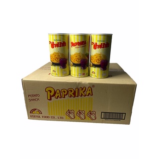 ปาปริก้า มันฝรั่งกรอบ,PAPRIKA POTATO SNACK รุ่น กระป๋อง..85g สีเหลือง 1ลัง/บรรจุจำนวน 20 กระป๋อง/บรรจุน้ำหนัก 85g ราคาส่ง ยกลัง สินค้าพร้อมส่ง