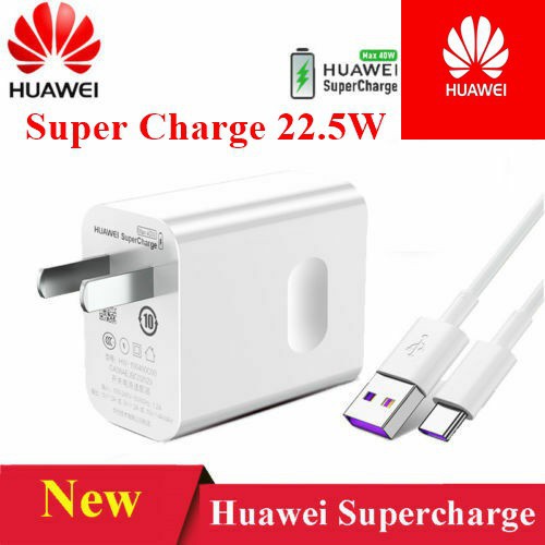 ชุดชาร์จแท้ หัวชาร์จ+สายชาร์จ Max Power 22.5W Huawei Super Charge รองรับ P10/P20/P20 Pro/P30 Nova 5T P30, P30Lite ,P20/