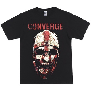 เสื้อยืด พิมพ์ลาย Converge Band สไตล์ยุโรป สีขาว