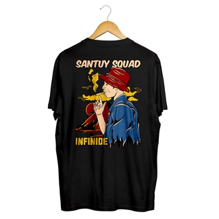 เสื้อยืดผ้าฝ้ายพิมพ์ลาย เสื้อยืด พิมพ์ลายภูเขา Infinide SQUAD SANTUY Combed 24s Premium Limited Edition สําหรับผู้ชาย แล