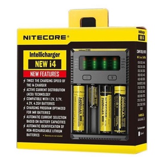 เครื่องชาร์จถ่าน Nitecore NEW i4 สำหรับชาร์จ 4 ช่อง ของแท้ เช็คโค๊ดได้