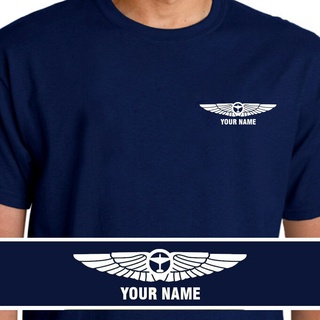 เสื้อยืด Cotton Comfortเสื้อยืด พิมพ์ลาย Your Name Aeroclasic Pilots Wings โอเวอร์ไซซ์ สําหรับผู้ชายขนาดเต็มS-5XL