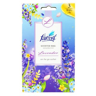 น้ำหอมปรับอากาศ ปรับอากาศถุงน้ำหอมปรับอากาศ FARCENT ลาเวนเดอร์10gPERFUMED SACHETS FARCENT LAVENDER 10G 3BAG