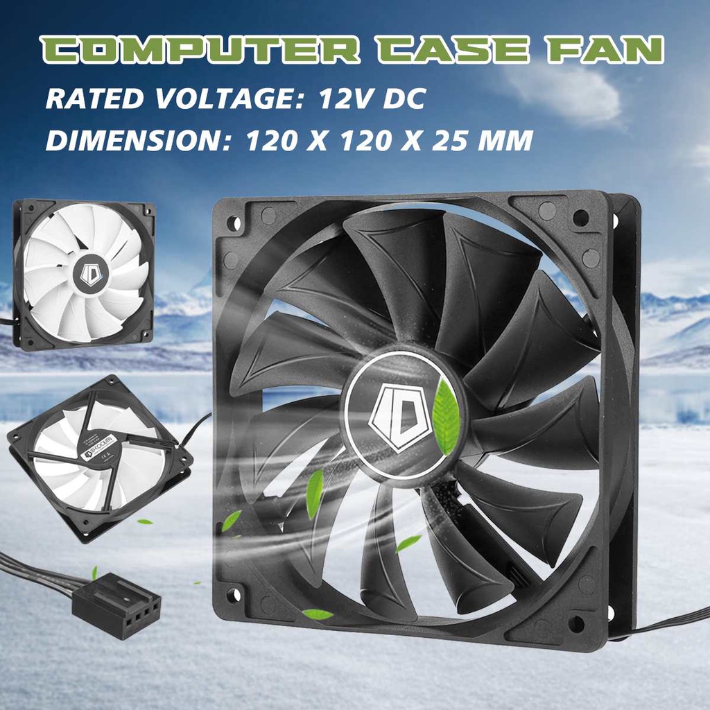 12V DC 4 Pin Quiet Computer Case Fan 120mm for CPU PC Hydraulic Bearing ...
