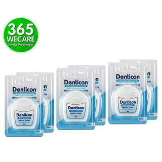 แพ็ค 3 (1แถม1) Panc Denticon Dental Floss&amp;Smooth 50m (ขาวฟ้า) ไหมขัดฟันเดนติคอนซอฟฟลอส รุ่นเส้นไหมนุ่มเส้นแบน 365wecare