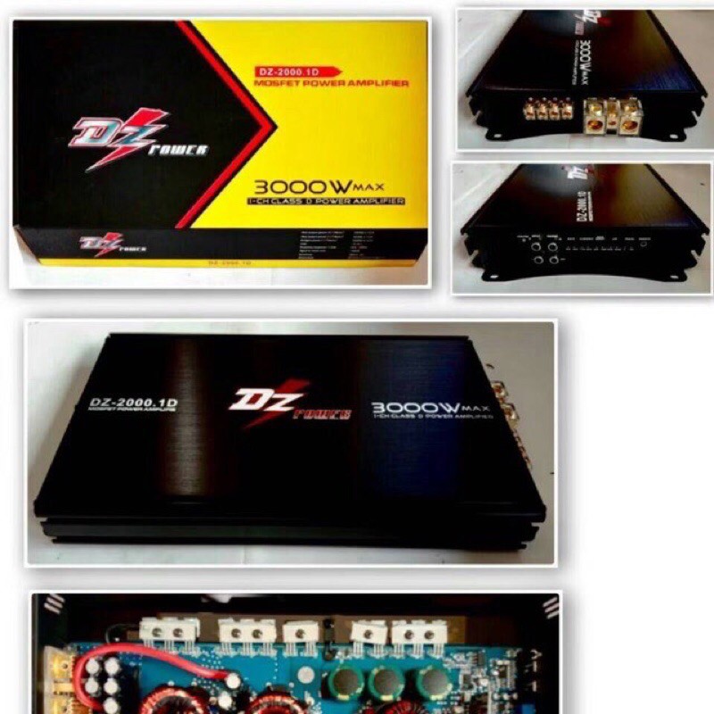 Power Class D ติดรถยนต์ DZ power DZ-2000.1D