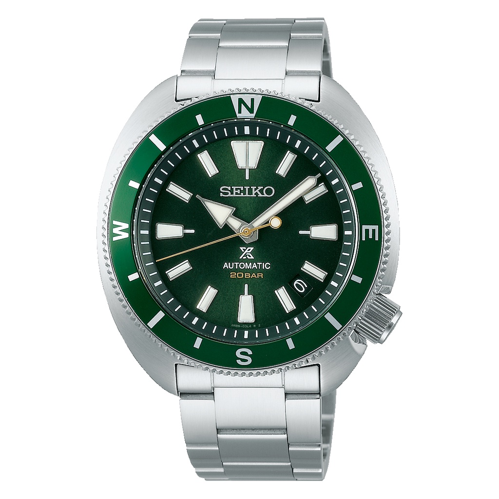 Karnvera Shop นาฬิกาข้อมือผู้ชาย Seiko Prospex Diver's Men watch Green Dial Automatic SRPH15K1