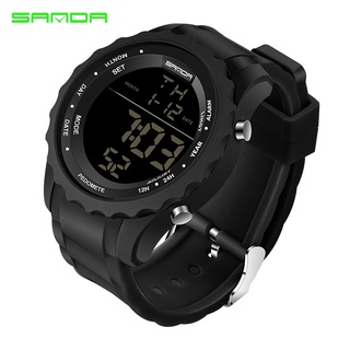 SANDA Mens Sports Watches Men Famous Brand Luxury Military Army Watch Digital LED Electronic Waterproof Male Wristwatche