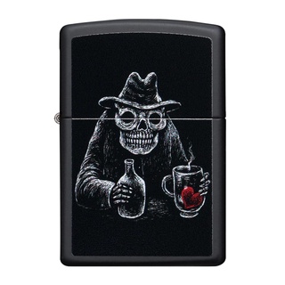 Zippo ไฟแช็กรุ่น 49254 Bar Skull รับประกันตลอดชีวิต นำเข้าและจำหน่ายโดยตัวแทนจำหน่าย