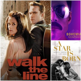 DVD หนังดราม่า-ดนตรี ☆Walk the Line☆Bohemian Rhapsody☆A Star is Born มัดรวม 3 เรื่อง #หนังฝรั่ง #แพ็คสุดคุ้ม