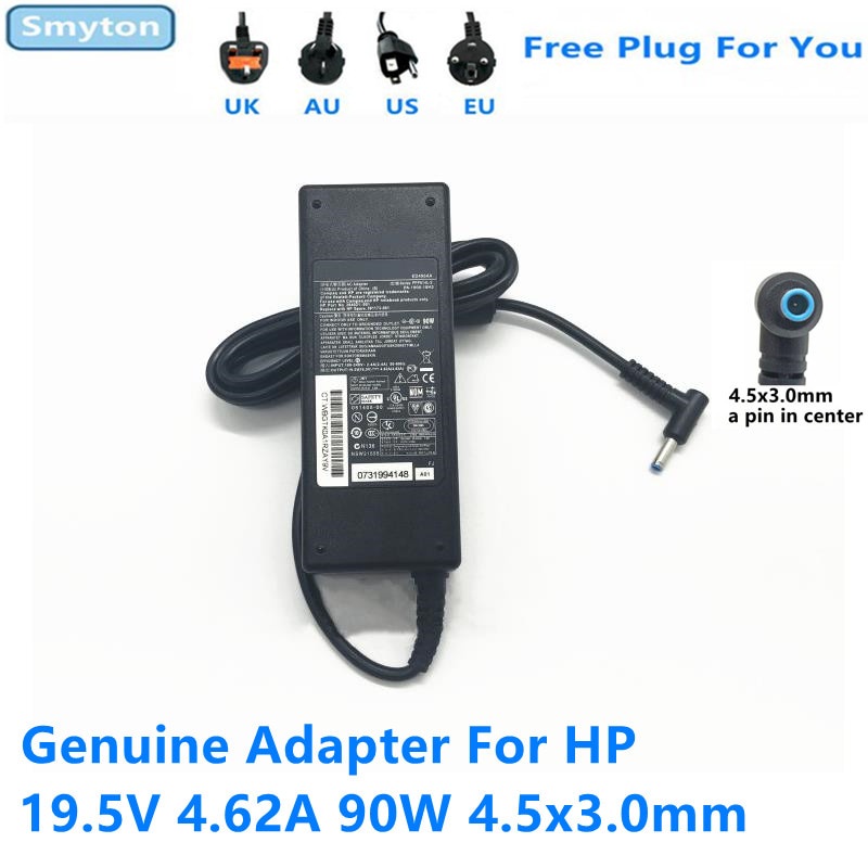 แล็ปท็อป AC Adapter Charger สําหรับ HP 19.5V 4.62A 90W 4.5x3.0 มม.PP012C-S 710413-001 Envy 17-j100 j