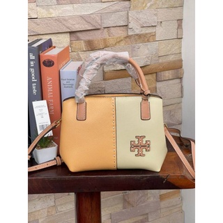 📮@3,130.-📍(ลดพิเศษ 7 %) 💯 🛒🛒Big Discount 2022🛒🛒💯 Tory burch leather mc-graw mini satchel