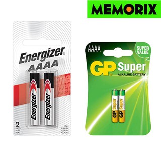 ถ่านใหม่ หมดอายุ 2025 ถูกที่สุด ของแท้ Orignal Energizer, GP Super Alkaline Battery ถ่านอัลคาไลน์ AAAA,4A,LR8D425,E96,25