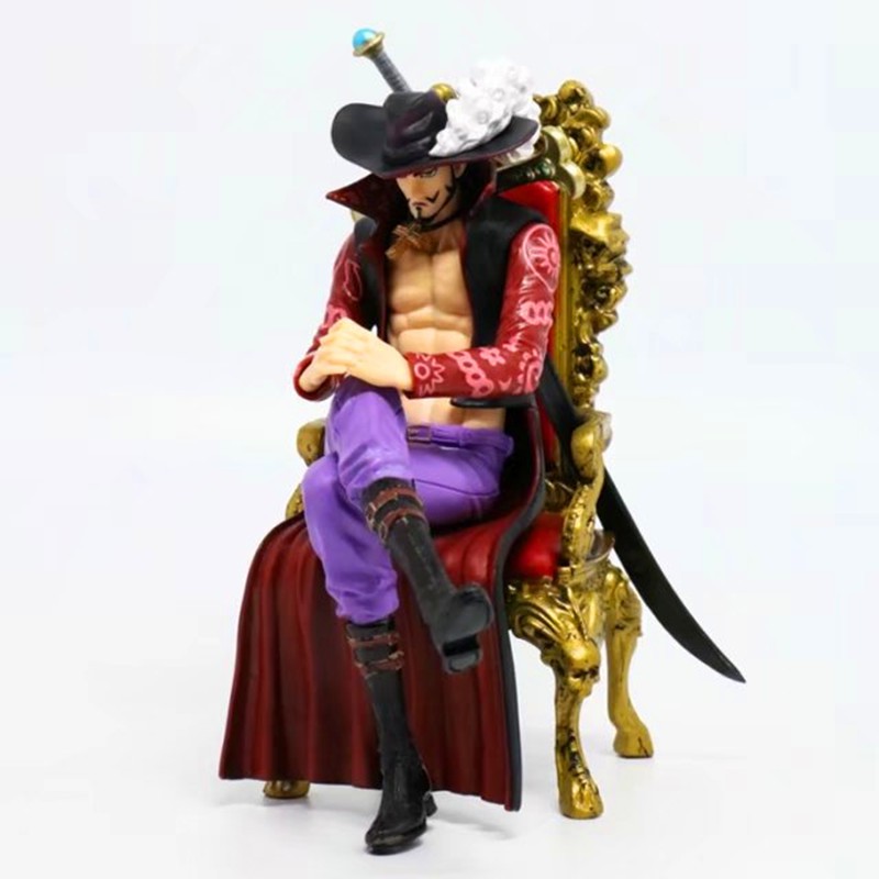 แอนิเมชั่นญี่ปุ่น One Piece Dracule Mihawk Action Figure ไม่มีกล่อง