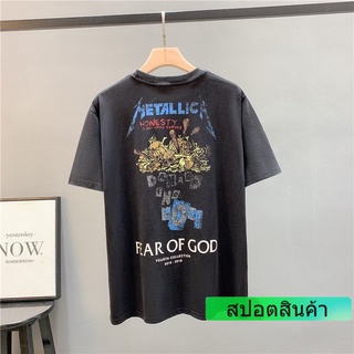 เสื้อยืดแขนสั้นลําลอง ผ้าฝ้าย พิมพ์ลาย FOG แฟชั่นสปอร์ต สําหรับผู้ชาย และผู้หญิง