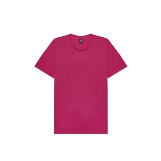 nibbana basic t-shirt เสื้อยืดคอกลม สีบานเย็นแดง