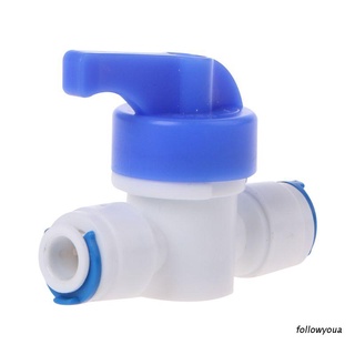 Folღ วาล์วบอลเชื่อมต่อ 1/4 นิ้ว สําหรับ Ro Water Reverse Osmosis