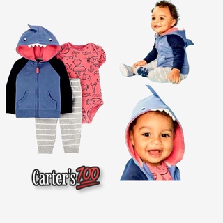 ☃️⛈️Carters ชมช็อป เสื้อเด็ก เซ็ท3ชิ้น ตามในรูป งานจริงสวยมาก ผ้าดีมาก 🎯เหลือไซส์ 3เดือน