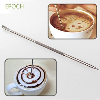 Epoch ใหม่ปากกาสแตนเลสสําหรับตกแต่งกาแฟคาปูชิโน่ลาเต้เอสเพรสโซ่ครัวเรือนหลากสี