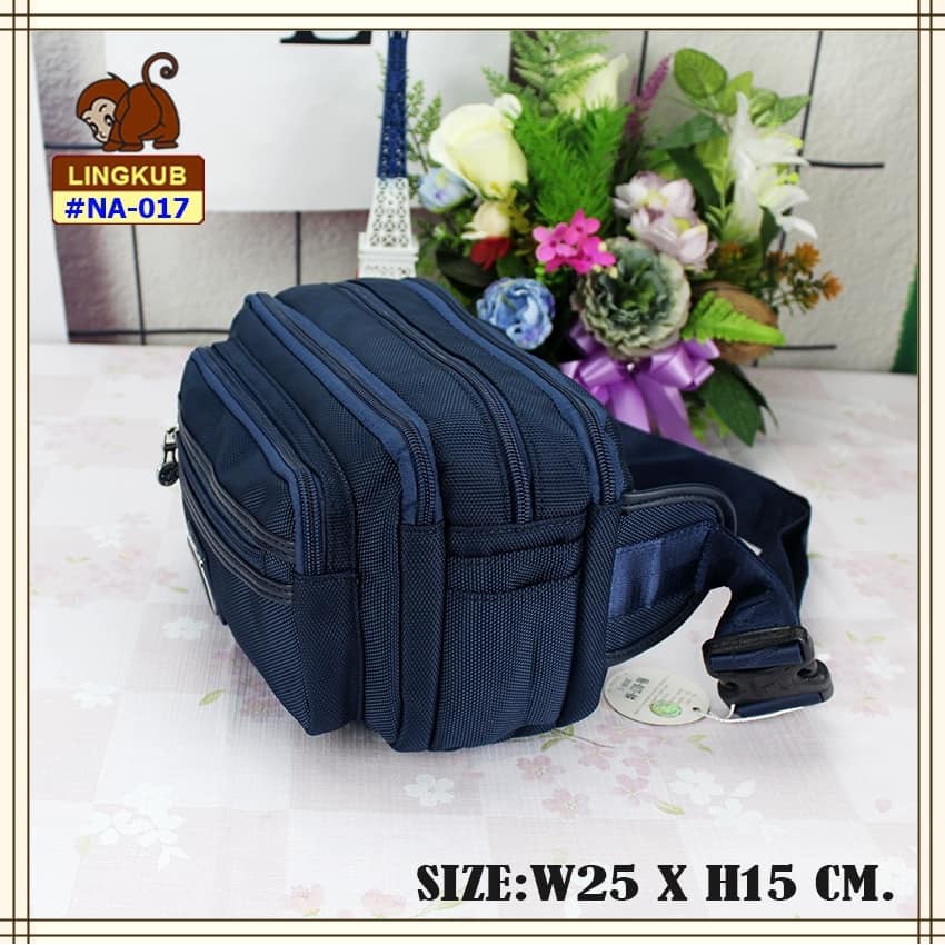 กระเป๋าคาดเอว ผ้านาโน NA-017 ยี่ห้อ LING KUB #คาดเอวแม่ค้า #กระเป๋าคาดเอว #คาดเอวขายของ - รูปที่ 2