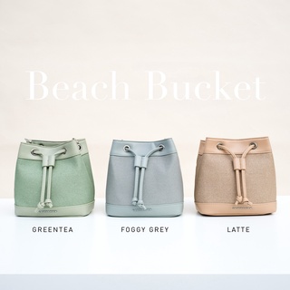 (ใช้โค้ด:BAIPOR200ลด178.-) [Beach] Caseharden Beach Bucket Bag กระเป๋าทรงถังบักเก็ต ขนมจีบ