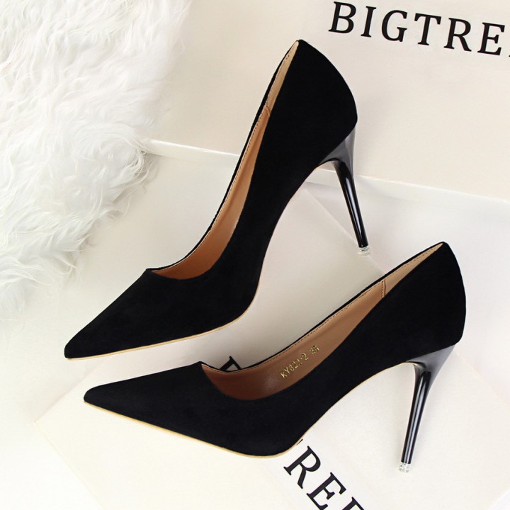 HIGH HEELS 822-2 OVER 7P BIGTREE (2617-5) BIGTREE BASIC SLIM SUEDE
