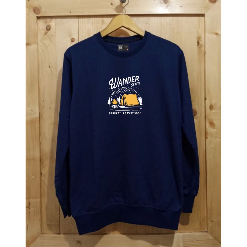 GODWIT Premium Sweater - Crewneck Distro - Ori Distro Mens Sweater - Beach Sweater CR.030