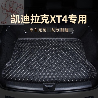 Trunk pad ด้านหลัง Trunk pad เหมาะสำหรับ Cadillac XT4 พิเศษรถกระเป๋าเดินทางด้านหลังช่องสวมใส่กันน้ำ car