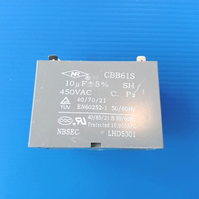 คาปา​ซิ​เตอร์​ #แค๊ป​ 10uf/450VAC​