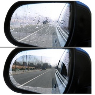 2pcs Rainproof Car Rearview Mirror Film Sticker Anti-fog Anti-glare Anti-scratch