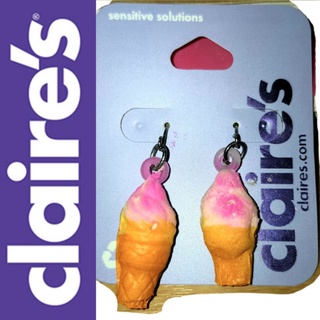 claires ice cream earrings ตุ้มหูไอศกรีม ต่างหู สกุชชี่ ไอศกรีม