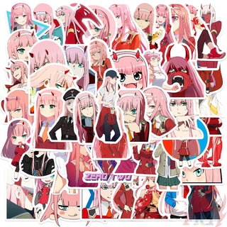 ❉ DARLING in the FRANXX - Series 07 Anime ZERO TWO 02 สติ๊กเกอร์ ❉ 50Pcs/Set DIY Fashion Waterproof Decals Doodle สติ๊กเกอร์