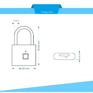 แม่กุญแจ สแกนลายนิ้วมือ Fingerprint Lock กุญแจลายนิ้วมือ Smart lock กุญแจล็อคกระเป๋า