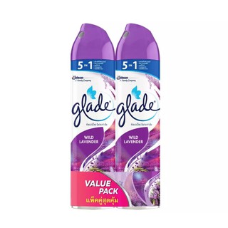 Glade เกลดสเปรย์ แพคคู่ - Wild Lavender ขนาด 320 มล.