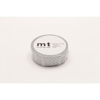 mt masking tape stripe silver (MT01D146) / เทปตกแต่งวาชิ ลาย stripe silver แบรนด์ mt masking tape ประเทศญี่ปุ่น