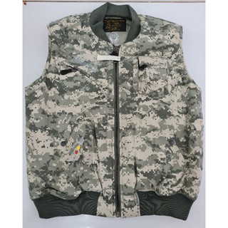 เสื้อกั๊ก Jacket flight MA-1 vest ลาย ACU. ของใหม่ 100%  SIZE L ของใหม่