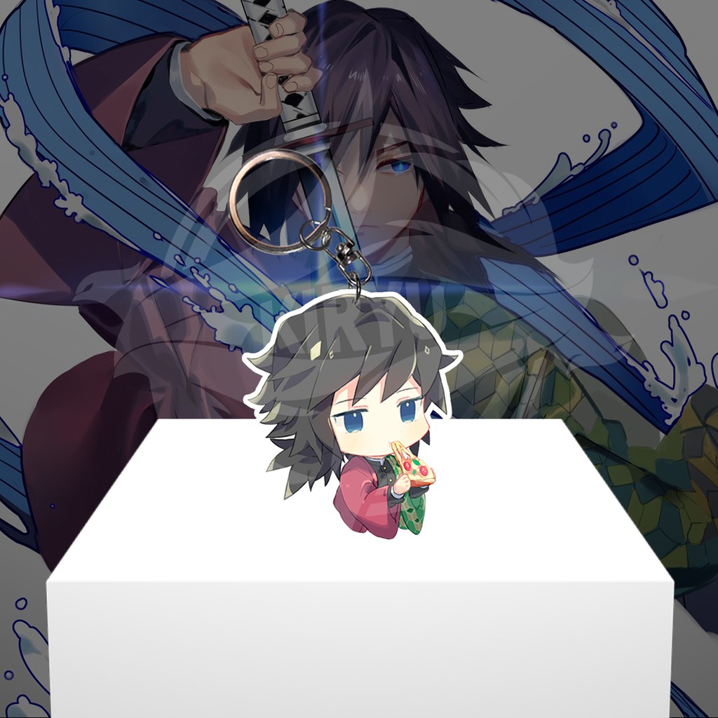 GANTUNGAN Anime Demon Slayer Kimetsuไม่มีYaiba Tomioka Giyuu HPพวงกุญแจ-พวงกุญแจอะคริลิค-พวงกุญแจอะค