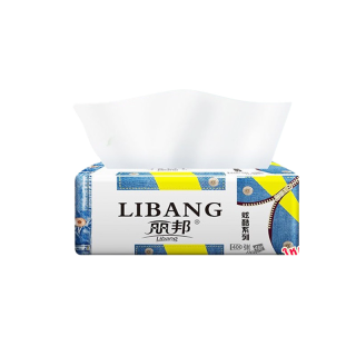 Libang Bestbargain กระดาษทิชชู่ ทิชชู่แผ่นใหญ่ ทิชชู่เช็ดหน้า หนา 4 ชั้น เหนียวนุ่ม ดึงได้ 100 แผ่น