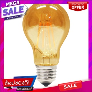 หลอด LED HI-TEK FILAMENT A60 AMB 4 วัตต์ WARMWHITE E27 หลอดไฟ LED LED FILAMENT CANDLE BULB HI-TEK A60 AMB 4W WARMWHITE E