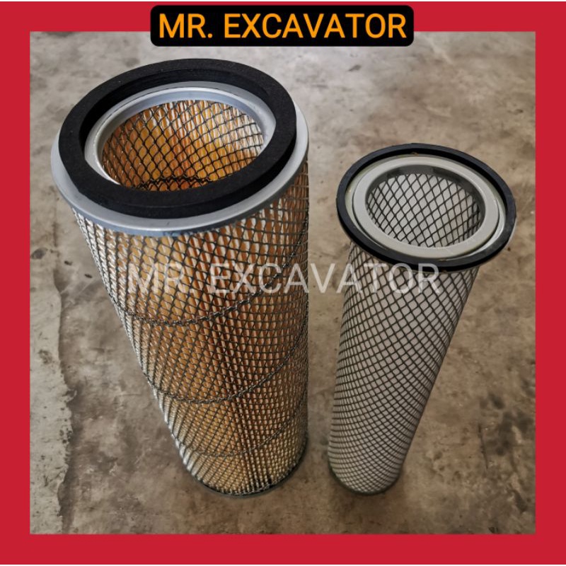 A-9538 Backhoe Case 580 E/SE/K/SK Super K Super E กรองอากาศ 9538/39 A173290/1 ก176591 (ชุด)