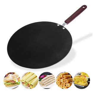 🔥Ready Stock🔥 30 เซนติเมตรแพนเค้ก Tawa Tawa Tava Chapati ขนมปังขนมปังเค้ก กระทะทอดไร้ขอบ Non-stick Pancake Pan Tawa Tava Chapati Flat Bread Cake Bakers